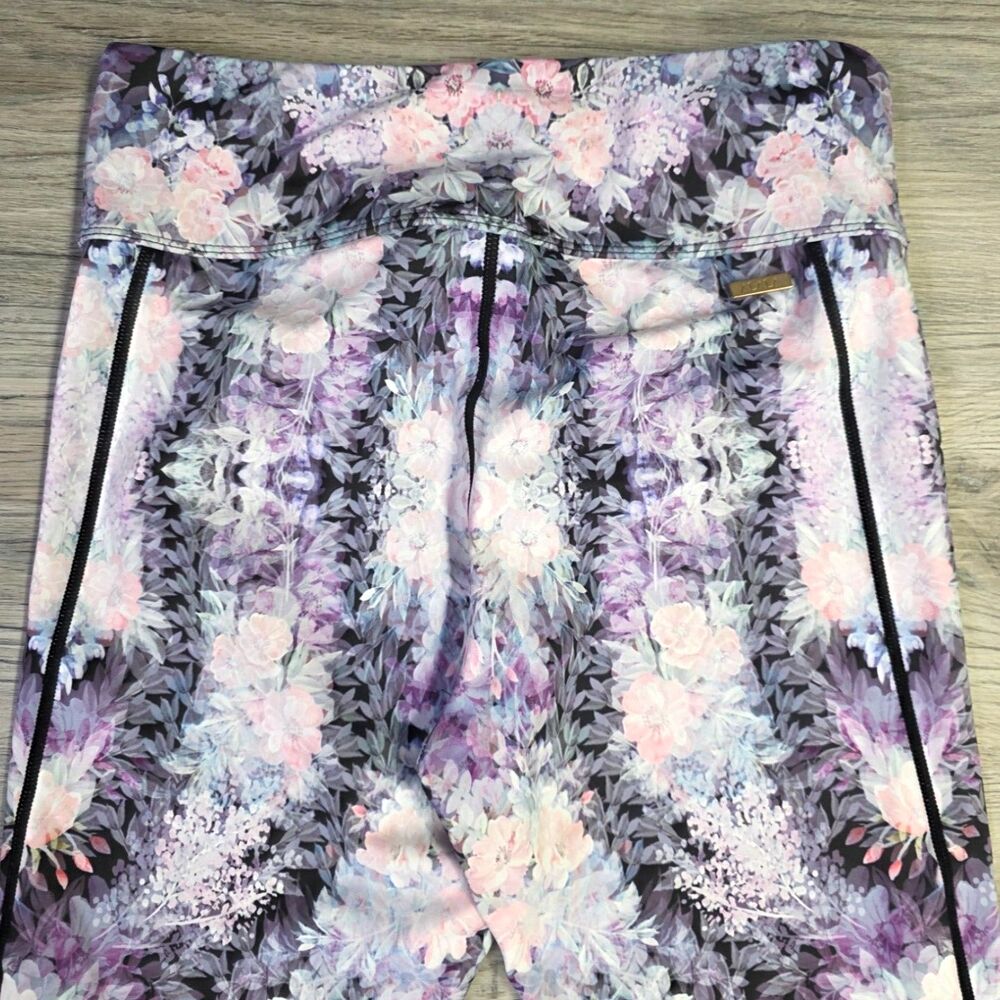 Alala Floral Athletic Leggings Small S High Rise Excellent Condition Bloom Chic - Picture 8 of 9